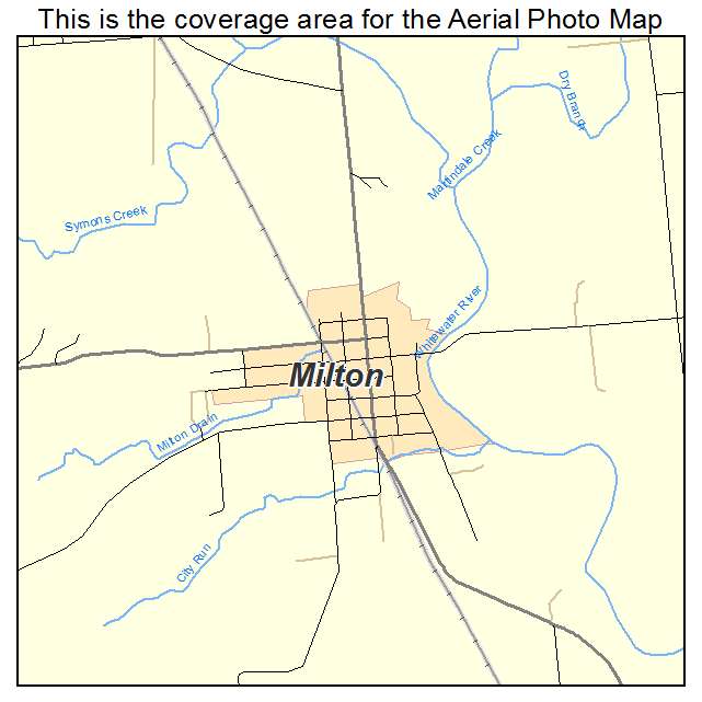 Milton, IN location map 