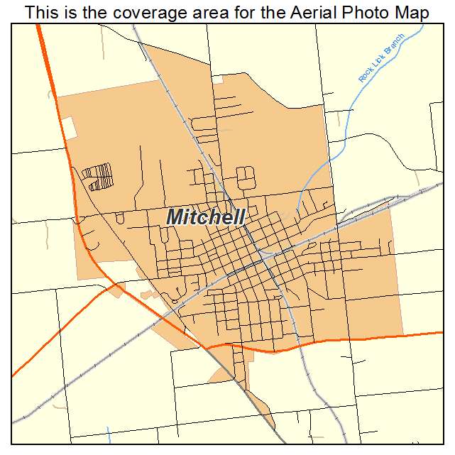 Mitchell, IN location map 