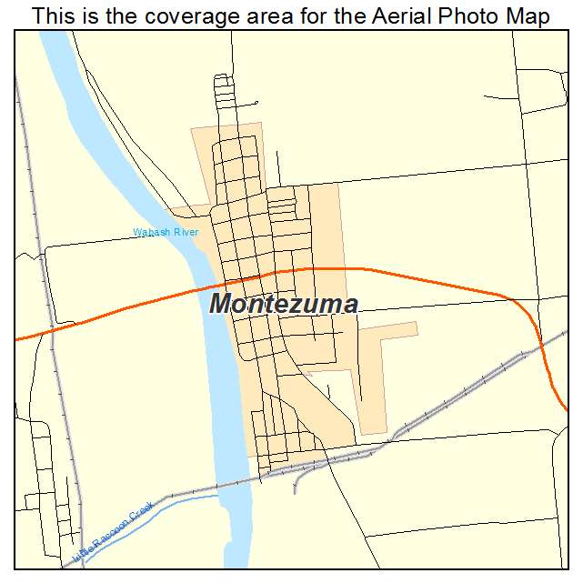 Montezuma, IN location map 