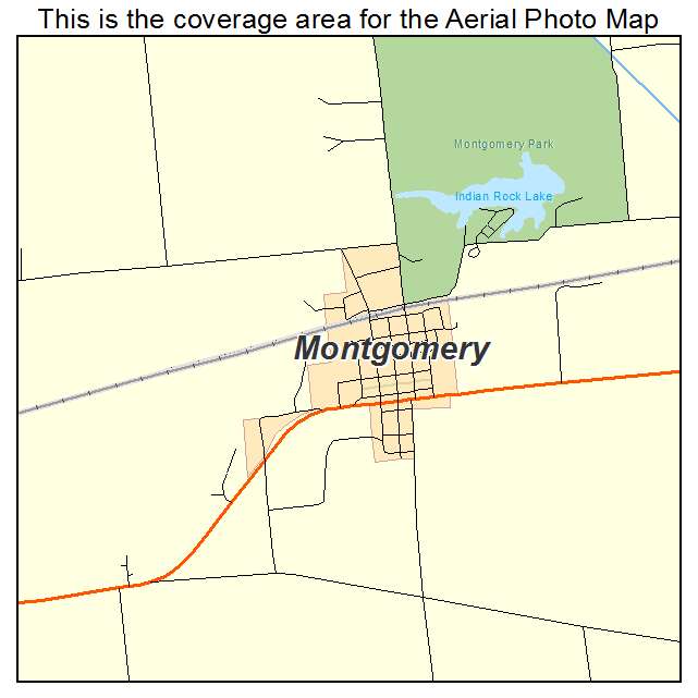 Aerial Photography Map Of Montgomery In Indiana