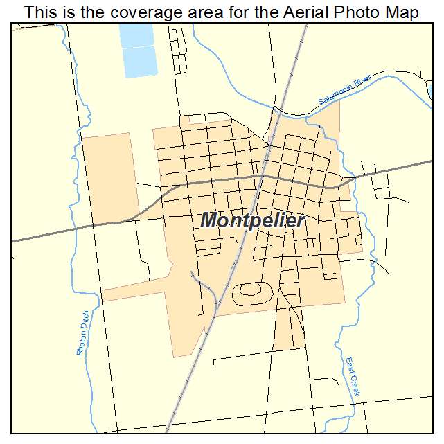 Montpelier, IN location map 