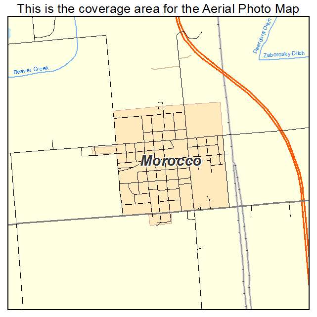 Morocco, IN location map 