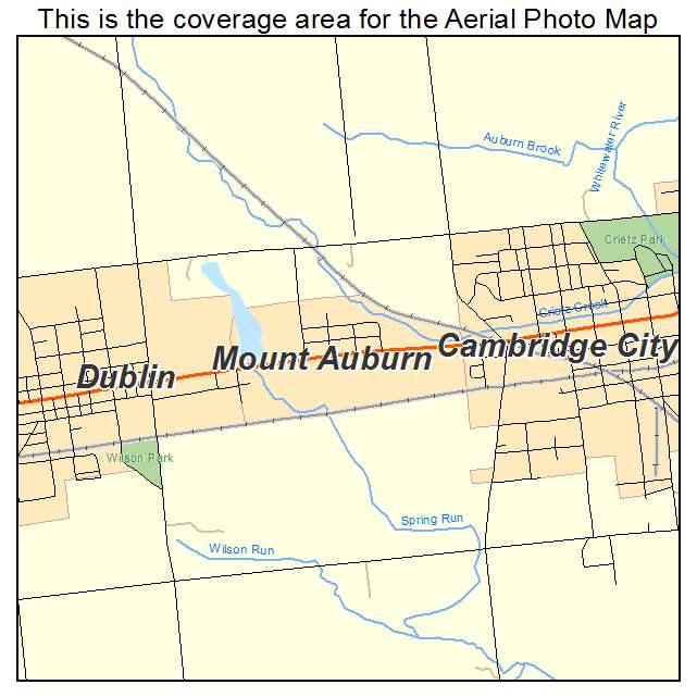 Mount Auburn, IN location map 
