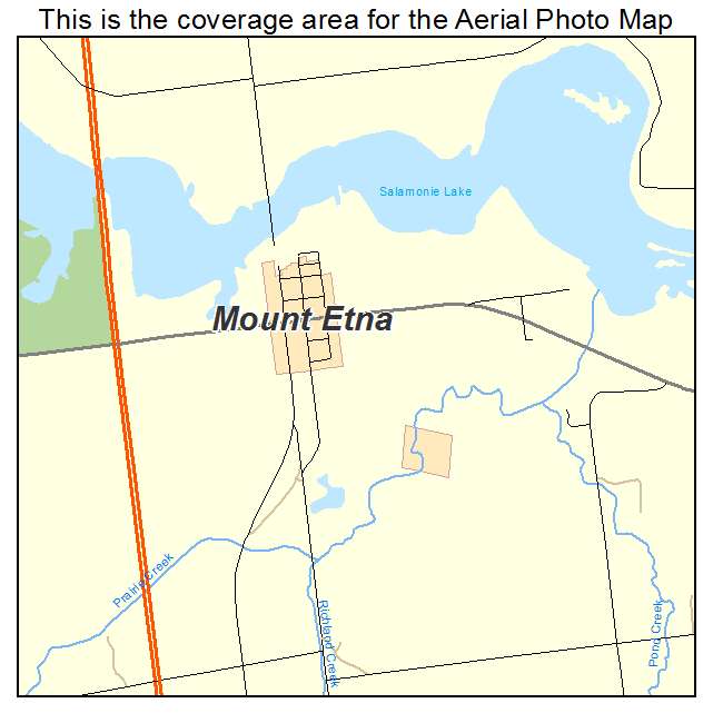 Mount Etna, IN location map 