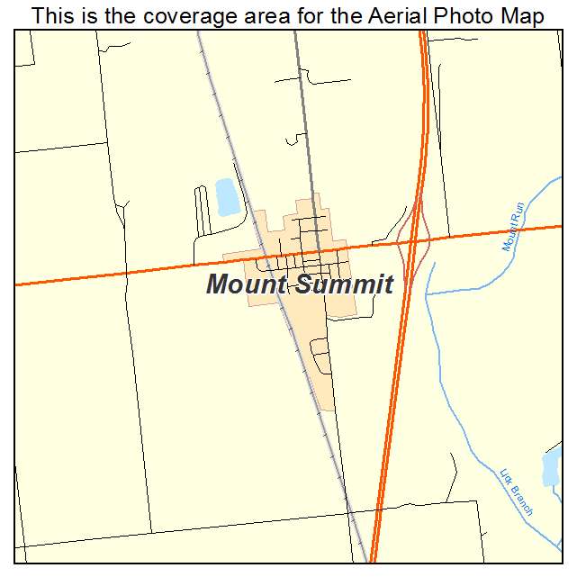 Mount Summit, IN location map 