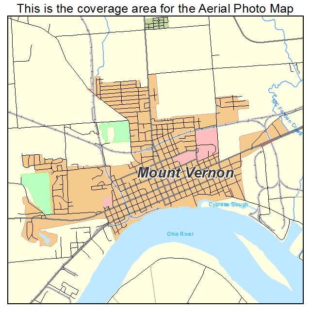 Mount Vernon, IN location map 