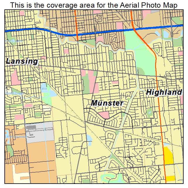 Munster, IN location map 