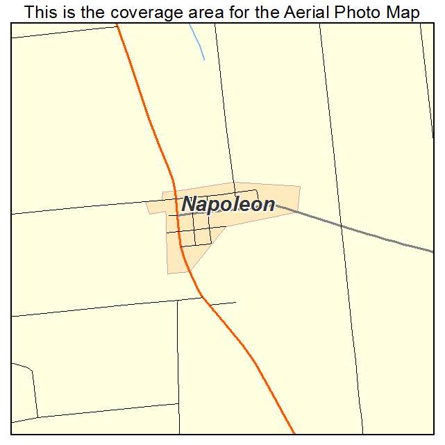 Napoleon, IN location map 