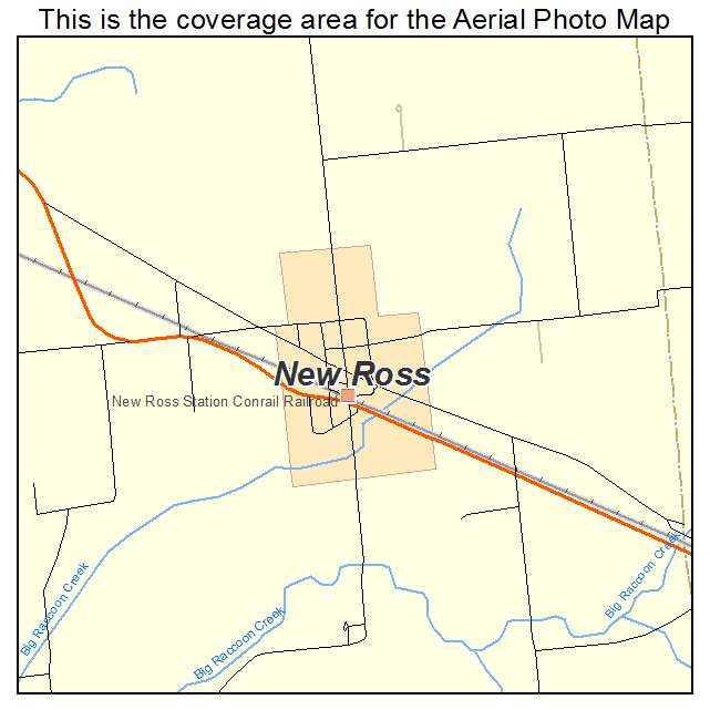 New Ross, IN location map 