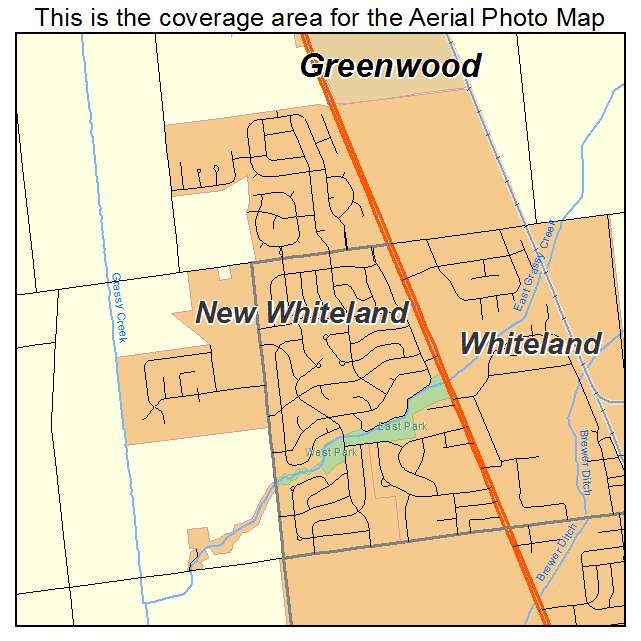 New Whiteland, IN location map 