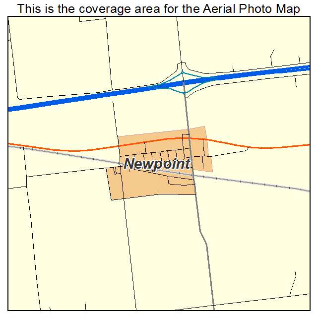 Newpoint, IN location map 