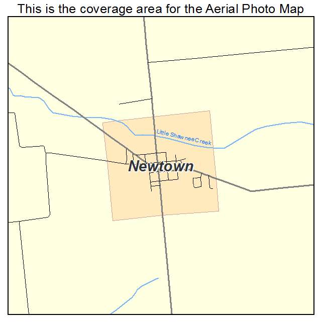 Newtown, IN location map 