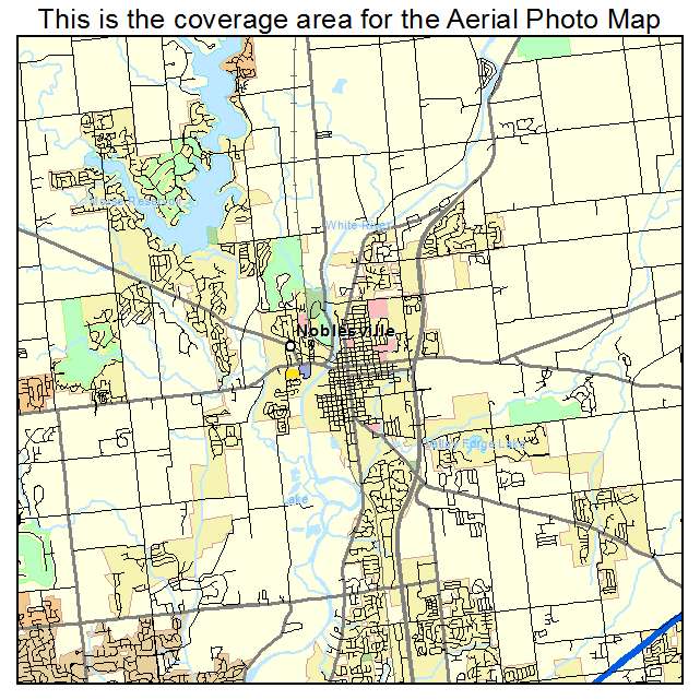 Noblesville, IN location map 