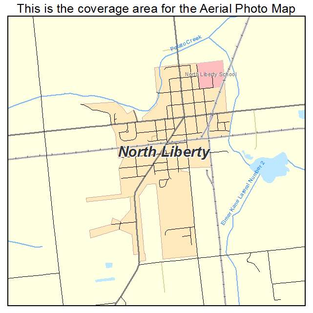 North Liberty, IN location map 