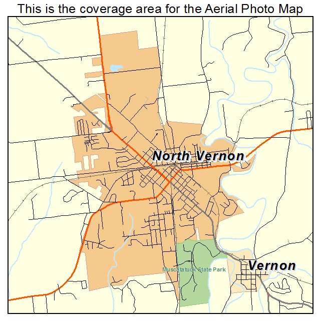 North Vernon, IN location map 