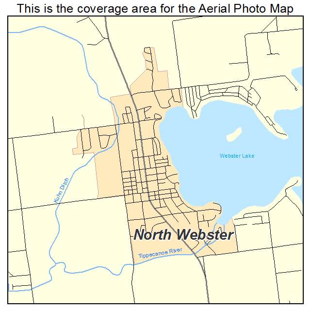 North Webster, IN location map 