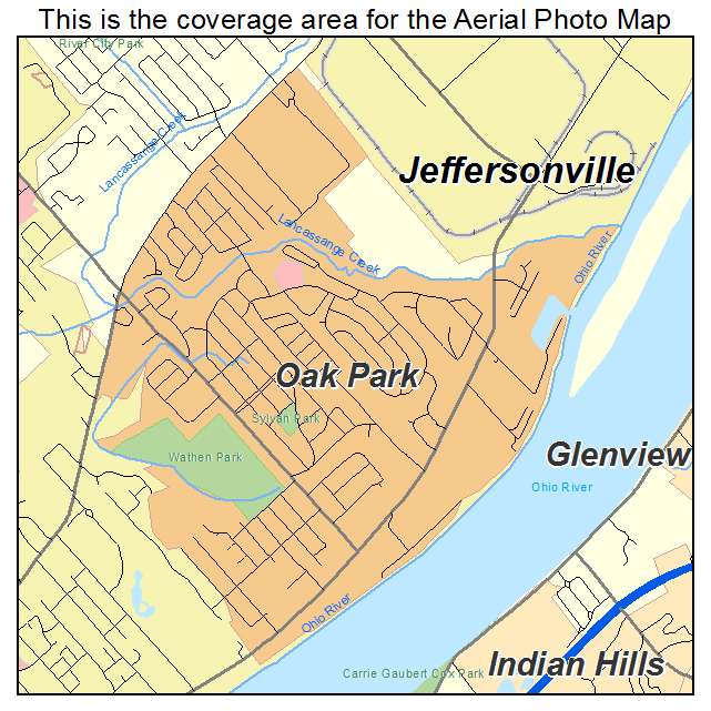 Oak Park, IN location map 