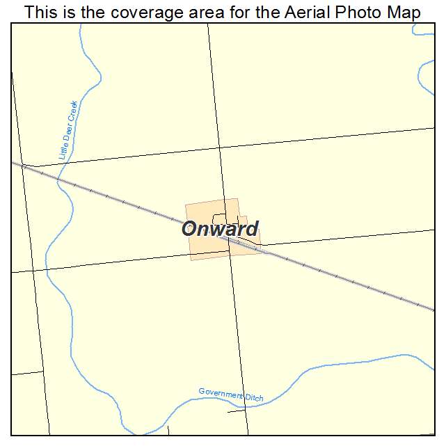 Onward, IN location map 