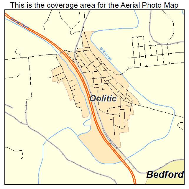 Oolitic, IN location map 