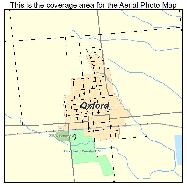 Oxford, IN location map 