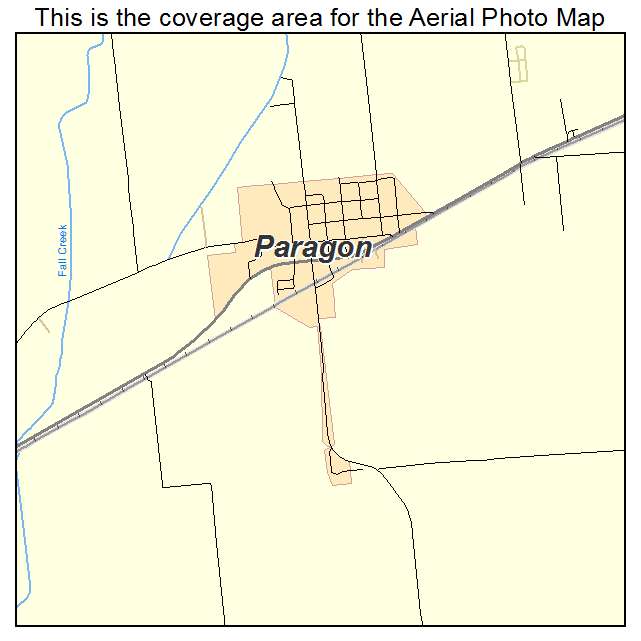 Paragon, IN location map 