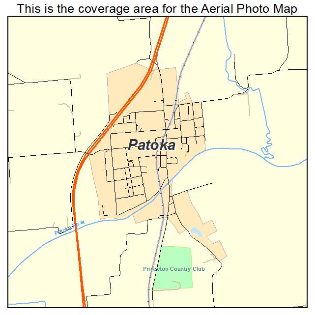 Patoka, IN location map 