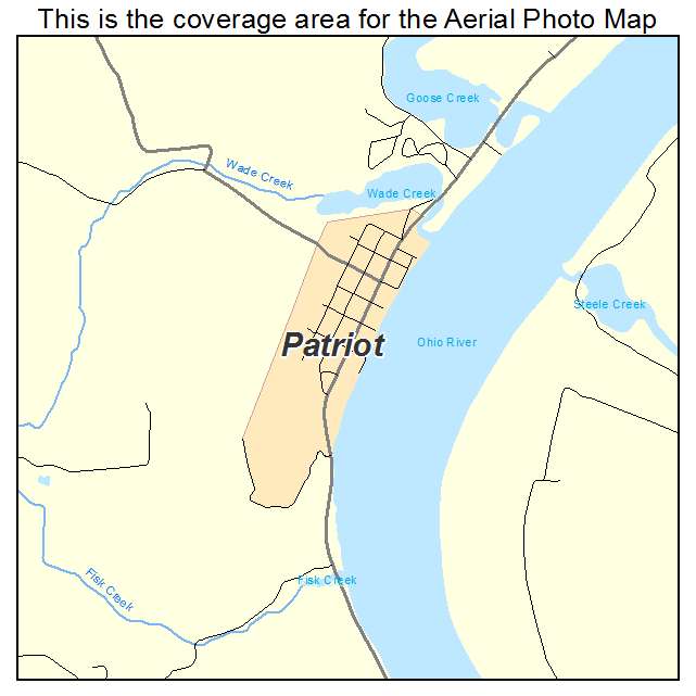 Patriot, IN location map 