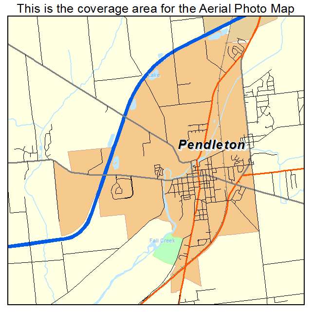Pendleton, IN location map 