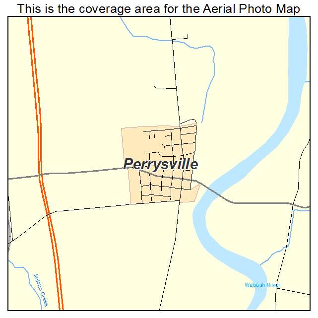 Perrysville, IN location map 
