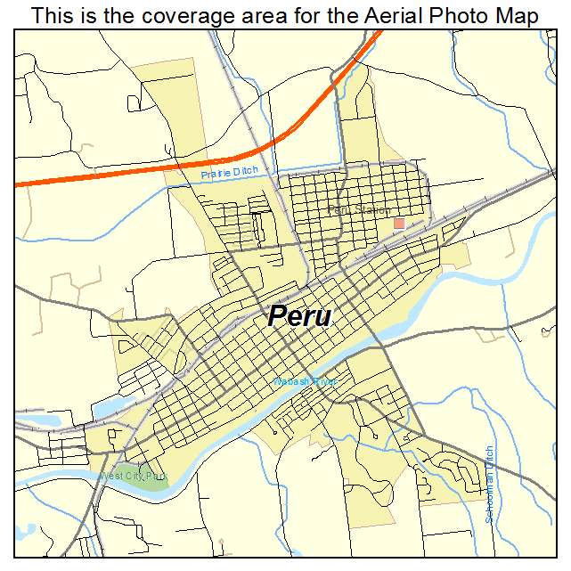 Peru, IN location map 