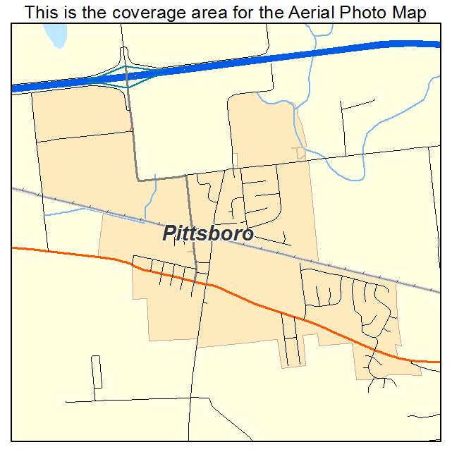 Pittsboro, IN location map 