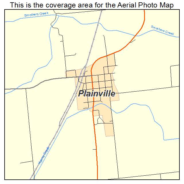 Plainville, IN location map 