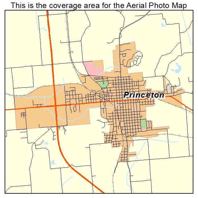 Princeton, IN location map 