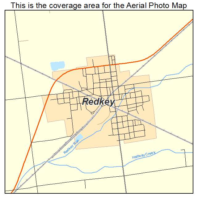 Redkey, IN location map 