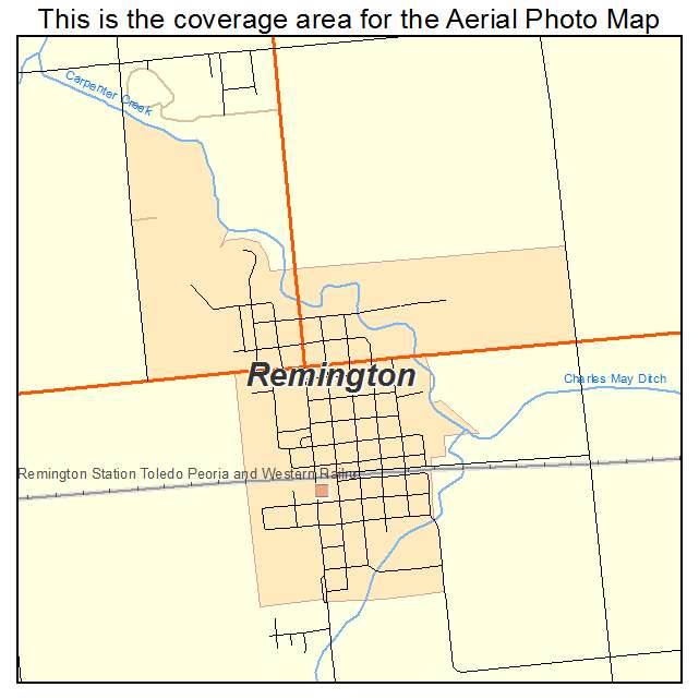 Remington, IN location map 