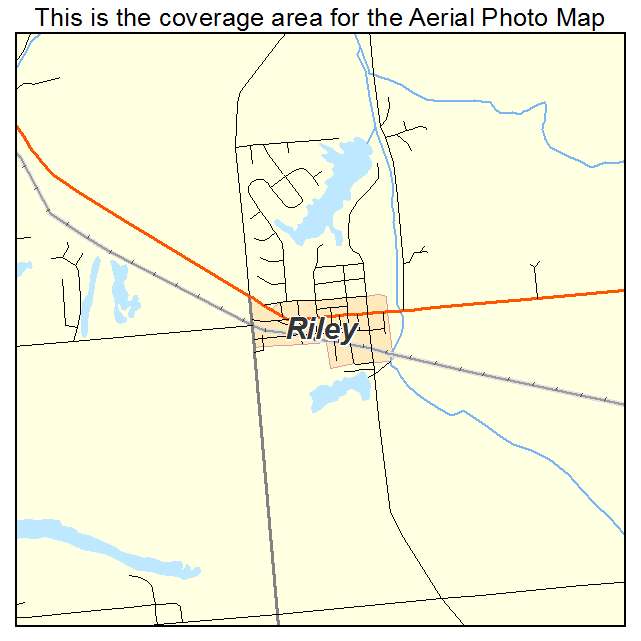 Riley, IN location map 
