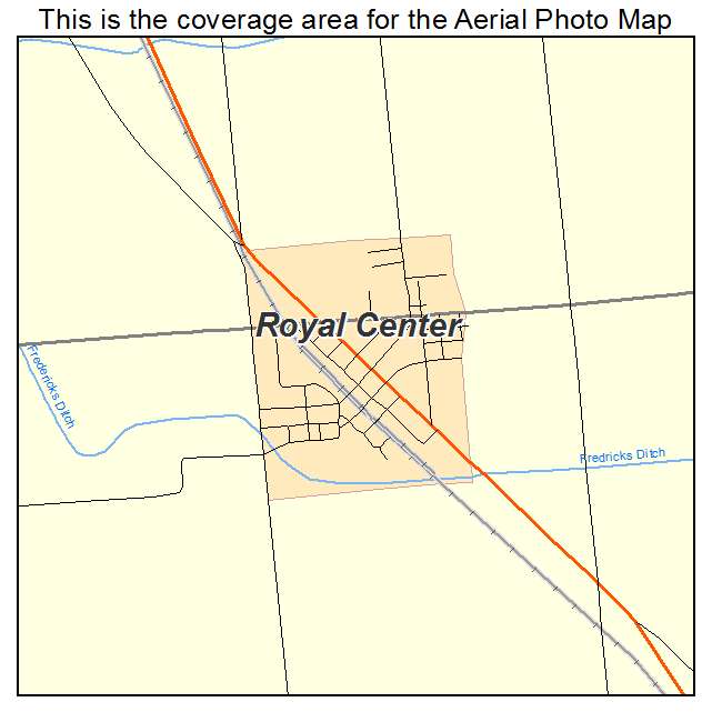 Royal Center, IN location map 