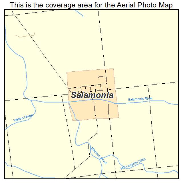 Salamonia, IN location map 