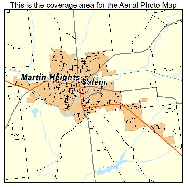 Salem, IN location map 