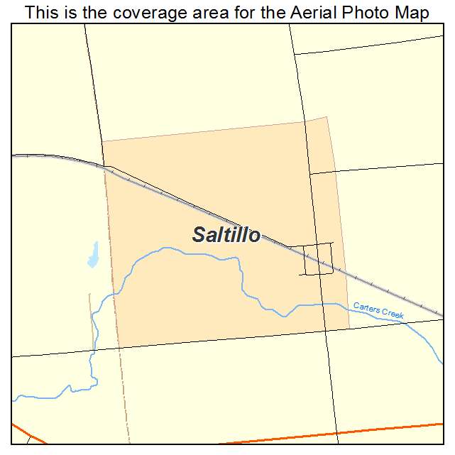 Saltillo, IN location map 