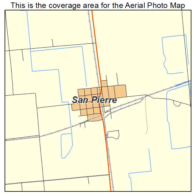 San Pierre, IN location map 