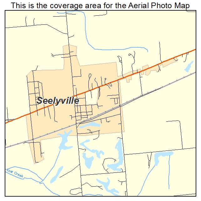 Seelyville, IN location map 