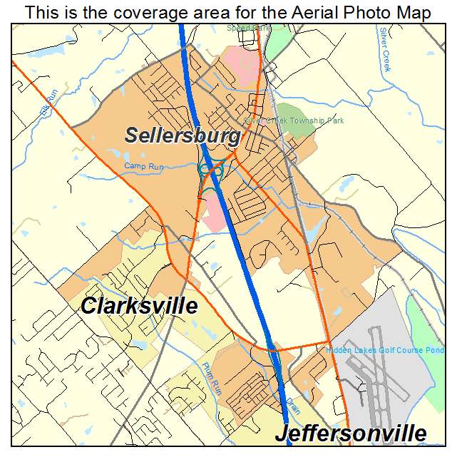 Sellersburg, IN location map 