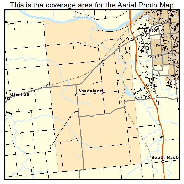 Shadeland, IN location map 