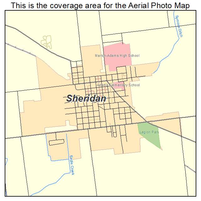 Sheridan, IN location map 