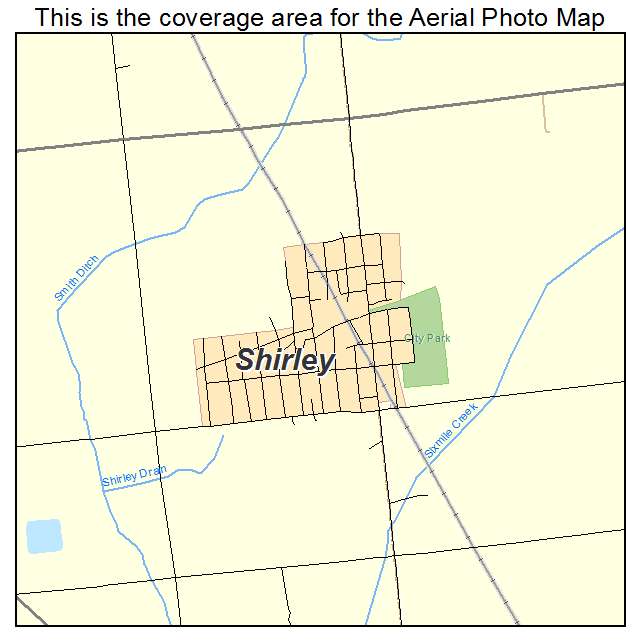 Shirley, IN location map 