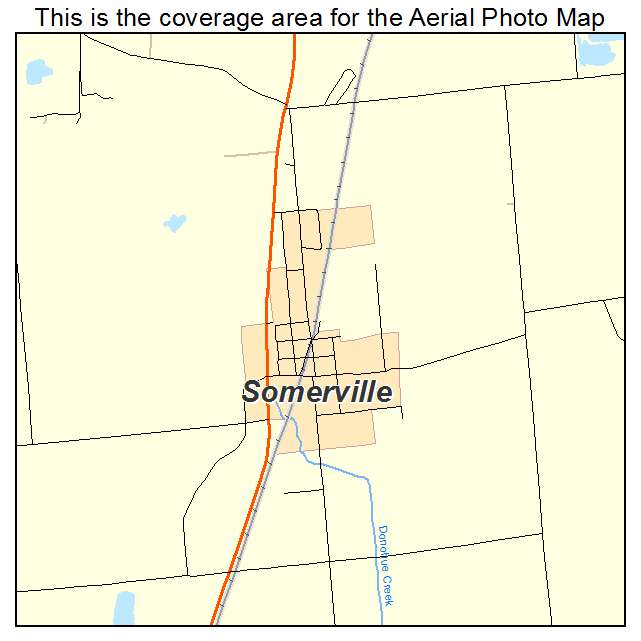 Somerville, IN location map 