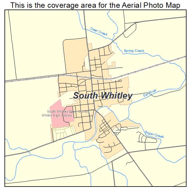 South Whitley, IN location map 