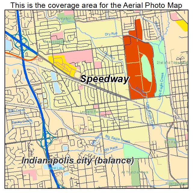 Speedway, IN location map 