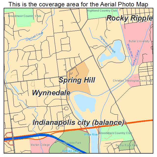Spring Hill, IN location map 